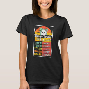 Massagetherapeut Stundensatz Knebel T-Shirt