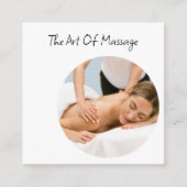 Massagetherapeut Trendy Business Cards Quadratische Visitenkarte (Vorderseite)