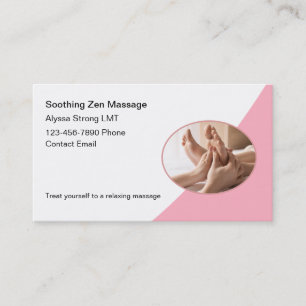Massagetherapeut Trendy Business Cards Visitenkarte