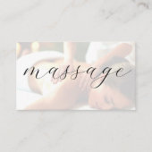 Massagetherapeut Trendy Business Cards Visitenkarte (Vorderseite)