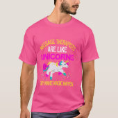 Massagetherapeut Unicorn , Magische Einhornphysik T-Shirt (Vorderseite)