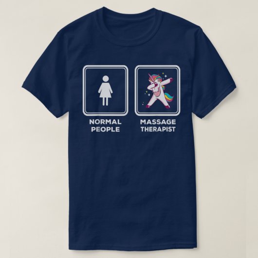 Massagetherapeut Unicorn Massage Therapie T-Shirt (Design vorne)