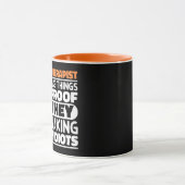 Massagetherapeut versuche ich, die Dinge zu erstau Tasse (Zentrum)