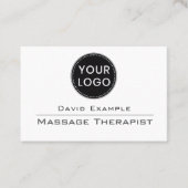 Massagetherapeut Visitenkarte (Vorderseite)