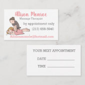 Massagetherapeut Visitenkarte (Vorne/Hinten)