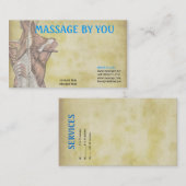 Massagetherapeut-Visitenkarteschablone Visitenkarte (Vorne/Hinten)