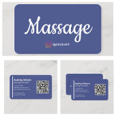 Massagetherapeut Vorlagen QR Visitenkarte