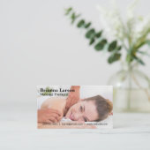Massagetherapeut | Weibliche Massage Visitenkarte (Stehend Vorderseite)