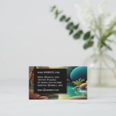 Massagetherapeut Wellness Berufliche Führungskraft Visitenkarte (Stehend Vorderseite)