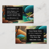 Massagetherapeut Wellness Berufliche Führungskraft Visitenkarte (Vorne/Hinten)