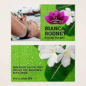 Massagetherapeut Wellness-Center | Blätter für Blu (Vorne & Hinten)