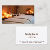 Massagetherapeut Wellness-Center Visitenkarte (Vorne/Hinten)