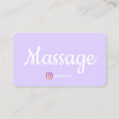 Massagetherapeut Wellness Vorlagen QR Code Visitenkarte (Rückseite)