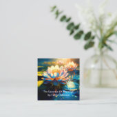 Massagetherapeut Zen Bestellungskarten Quadratische Visitenkarte (Stehend Vorderseite)