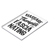 Massagetherapeuten faszinieren notizblock (Linke Seite)