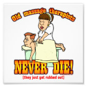 Massagetherapeuten Fotodruck (Vorne)