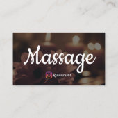 Massagetherapeuten Massage Therapie Reiki Visitenkarte (Rückseite)