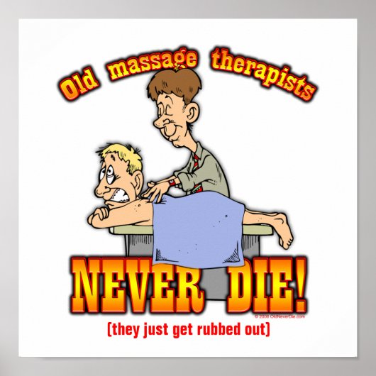 Massagetherapeuten Poster (Vorne)