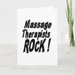Massagetherapeuten Rock! Grußkarte Karte