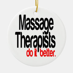 Massagetherapeuten tun es besser keramik ornament
