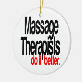 Massagetherapeuten tun es besser keramik ornament (Links)