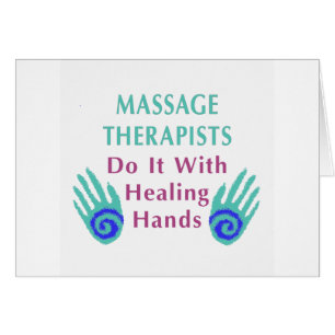 Massagetherapeuten tun es mit heilenden Händen