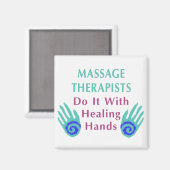 Massagetherapeuten tun es mit heilenden Händen Magnet (Vorderseite/Rückseite)