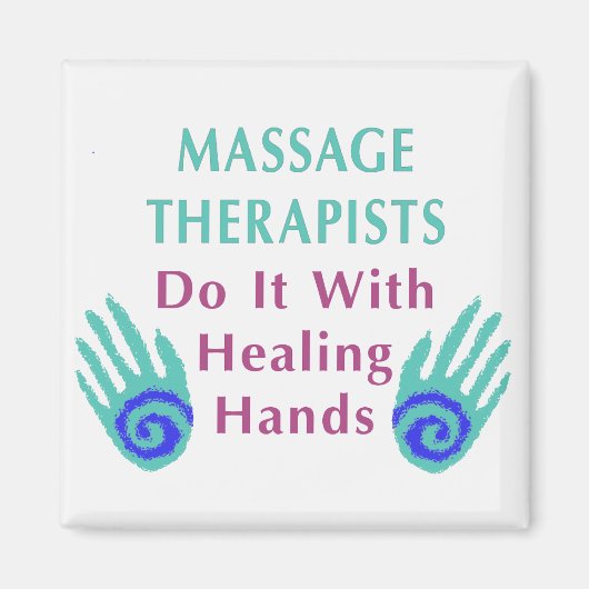 Massagetherapeuten tun es mit heilenden Händen Magnet (Vorne)