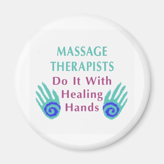 Massagetherapeuten tun es mit heilenden Händen Magnet (Vorne)