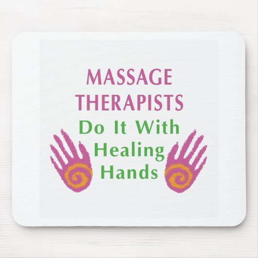 Massagetherapeuten tun es mit heilenden Händen Mousepad (Vorne)