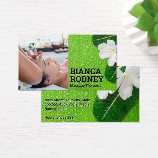 Massagetherapeutin | Blätter für Blume (Schreibtisch)