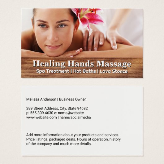 Massagetherapeutin | Frau lächelt (Vorne & Hinten)