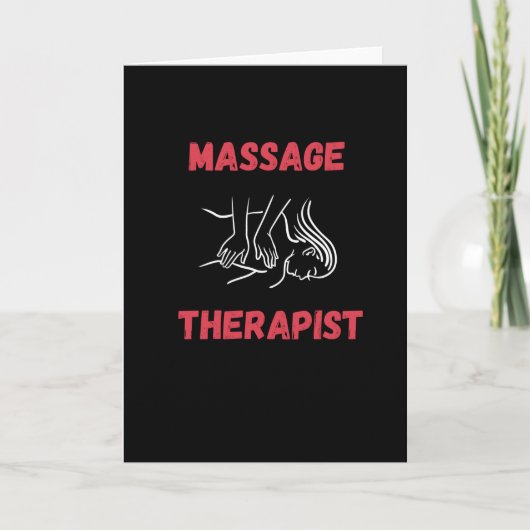 Massagetherapeutin Karte (Vorderseite)