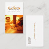 Massagetherapeutin, Klinik, Wellness-Visitenkarte Visitenkarte (Vorne/Hinten)