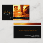 Massagetherapeutin, Klinik, Wellness-Visitenkarte Visitenkarte (Vorne/Hinten)