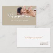 Massagetherapeutin, Klinik, Wellness-Visitenkarte Visitenkarte (Vorne/Hinten)