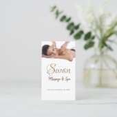 Massagetherapeutin, Klinik, Wellness-Visitenkarte Visitenkarte (Stehend Vorderseite)