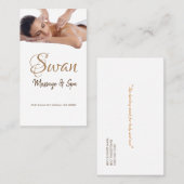 Massagetherapeutin, Klinik, Wellness-Visitenkarte Visitenkarte (Vorne/Hinten)
