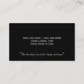 Massagetherapeutin, Klinik, Wellness-Visitenkarte Visitenkarte (Rückseite)