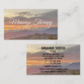 Massagetherapeutin Serenity Business Card Visitenkarte (Vorne/Hinten)