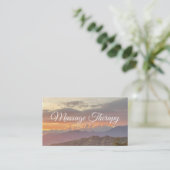 Massagetherapeutin Serenity Business Card Visitenkarte (Stehend Vorderseite)