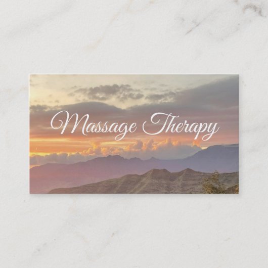 Massagetherapeutin Serenity Business Card Visitenkarte (Vorderseite)