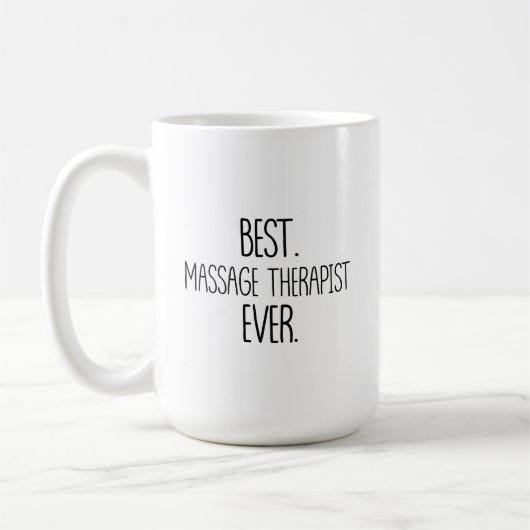 Massagetherapeutin Tasse, Bester Massagetherapeut Kaffeetasse (Links)