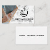 Massagetherapeutin | Wellness-Center-Logo Visitenkarte (Vorne/Hinten)