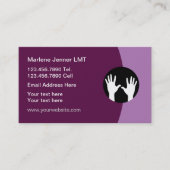 MassagetherapeutModerne Visitenkarten Visitenkarte (Vorderseite)