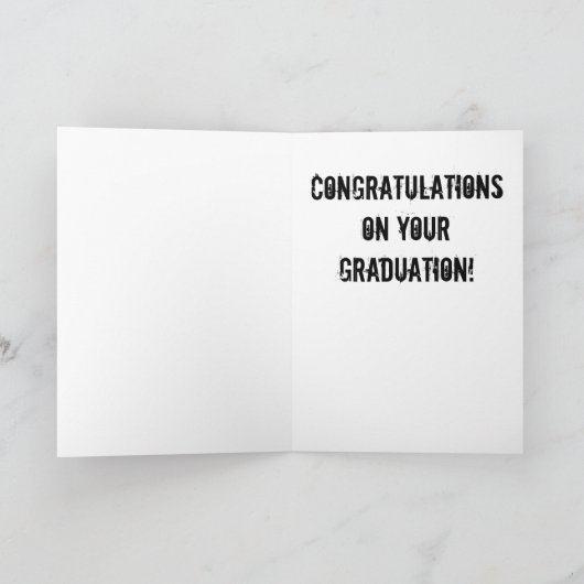 Massagetherapie an der Schule Abschluss Karte (Innenseite)