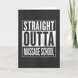 Massagetherapie an der Schule Abschluss Karte