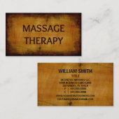 Massagetherapie Antike Bürste Visitenkarte (Vorne/Hinten)
