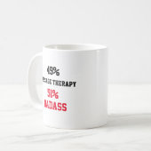 Massagetherapie Badass Kaffeetasse (Vorderseite Links)