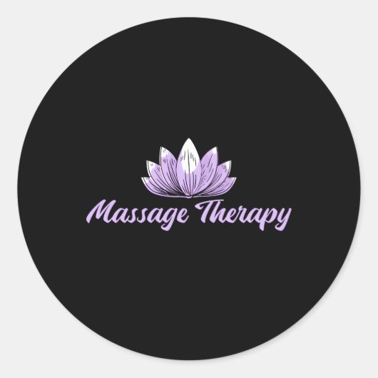 Massagetherapie Die älteste Form der medizinischen Runder Aufkleber (Vorderseite)